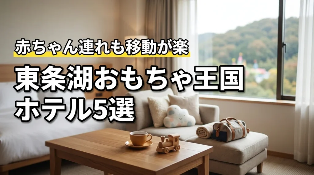 【赤ちゃん歓迎】東条湖おもちゃ王国の子連れホテルおすすめ5選！移動が楽な宿はここ