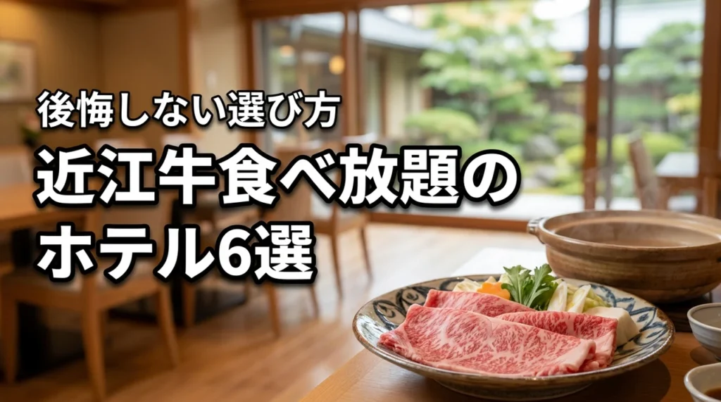 近江牛の食べ放題ができるホテルで迷ったら？後悔しない宿の選び方とおすすめ6選