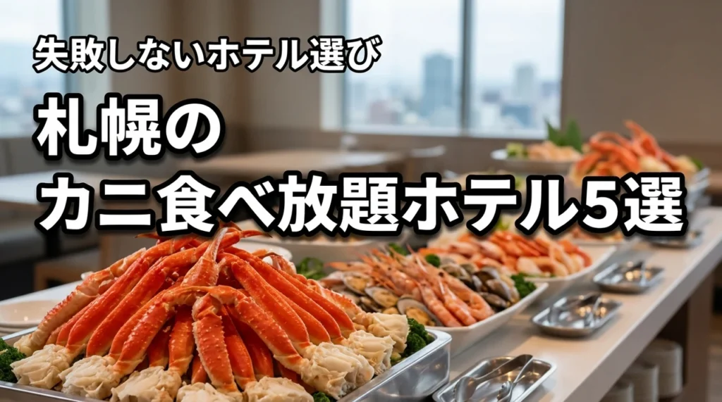 札幌でカニ食べ放題ができるホテル5選！【失敗しない】選び方や料金も比較