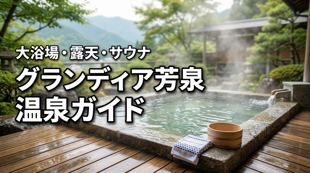 グランディア芳泉の温泉はどう？大浴場・露天風呂・サウナ・利用時間を紹介