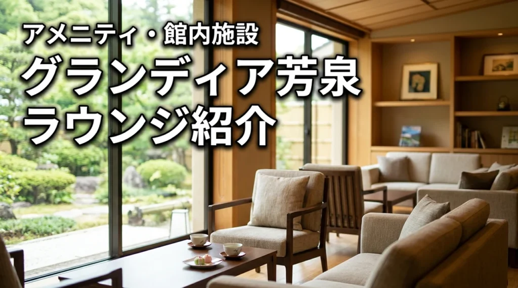 グランディア芳泉のラウンジは何がある？アメニティ・館内施設も徹底紹介