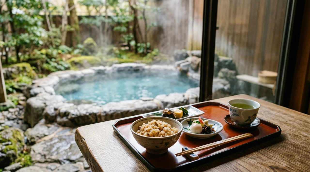 食事と温泉の満足度を比較