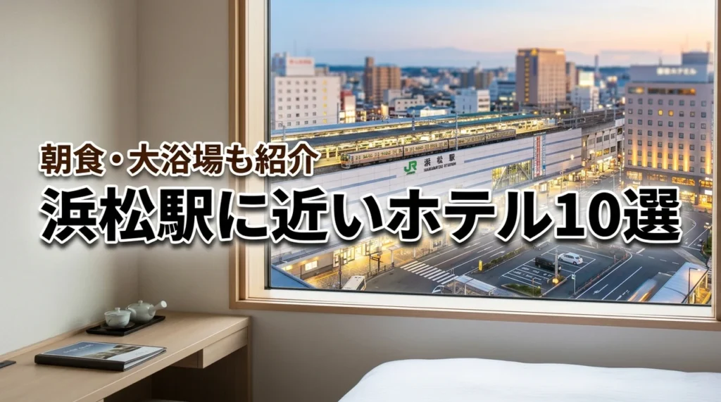 【浜松駅に近いホテル】移動を楽にする宿10選！朝食や大浴場の有無も詳しく紹介
